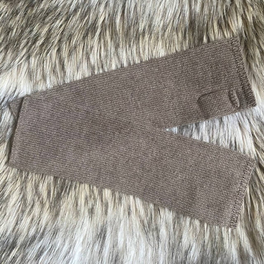 Wrist warmers Kashmir Kamel - with thumb opening