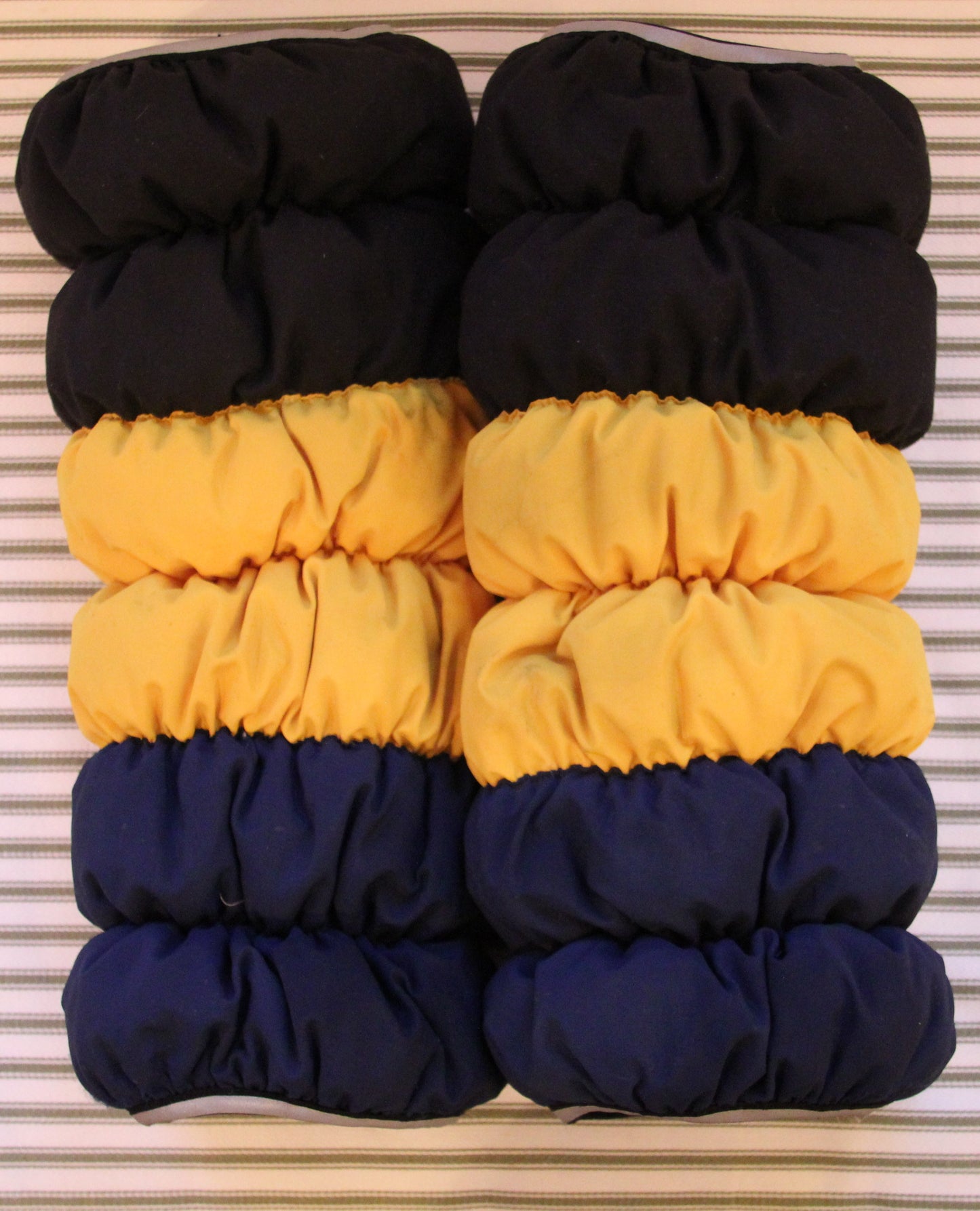 BoneWarmers Stripe Medium - Blue Yellow Black